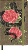 Записная книжка Moleskine Limited Edition Snake Roses, Large (13 x 21 см), в линейку, в подарочной упаковке