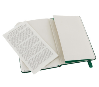 картинка Записная книжка Moleskine Classic (в клетку), Pocket (9х14см), зеленая от магазина Молескинов