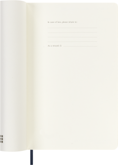 картинка Еженедельник 18 месяцев Moleskine Classic 2025 - 2026, Large (13x21 см), мягкая обложка, синий от магазина Молескинов