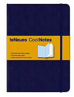 Записная книжка teNeues CoolNotes 16x22 см, твердая обложка, темно-синяя