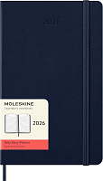Ежедневник Moleskine Classic 2026, Large (13x21 см), темно-синий