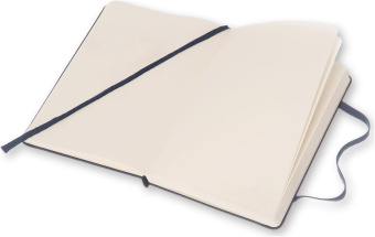 картинка Записная книжка Moleskine Classic (нелинованная), Pocket (9x14см), темно-синяя от магазина Молескинов