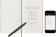 картинка Записная книжка Moleskine Smart (в линейку), Large (13x21 см), синяя от магазина Молескинов