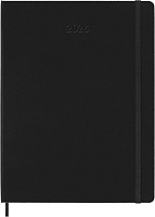 Еженедельник Moleskine Professional Smart (2026), XLarge (19x25 см), черный