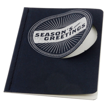 картинка Открытка Moleskine Ornament Card Season Seal, Pocket (9х14см), синяя от магазина Молескинов