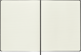картинка Записная книжка Moleskine Classic (в линейку), XXL/A4 (22х28см), твердая обложка, черная от магазина Молескинов