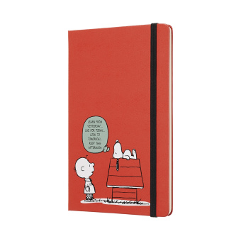 картинка Еженедельник Moleskine Peanuts (2019), Large (13x21 см), красный от магазина Молескинов