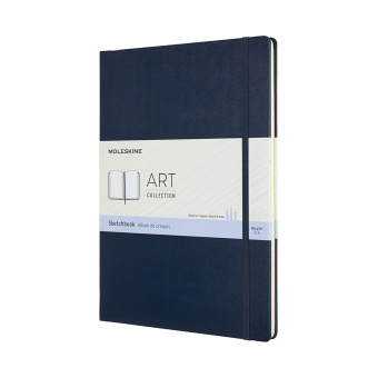 картинка Записная книжка Moleskine Sketchbook (скетчбук для рисунков), А4, синяя от магазина Молескинов
