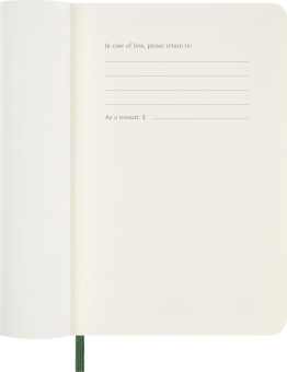 картинка Ежедневник Moleskine Classic Soft (мягкая обложка), 2026, Pocket (9x14 см), зеленый от магазина Молескинов