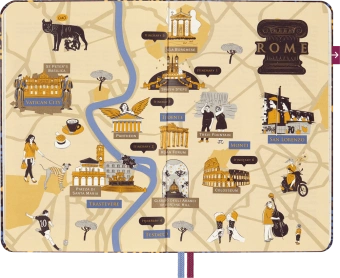 картинка Записная книжка - путеводитель Moleskine "LUXE City", ROME, Pocket (9х14 см) от магазина Молескинов