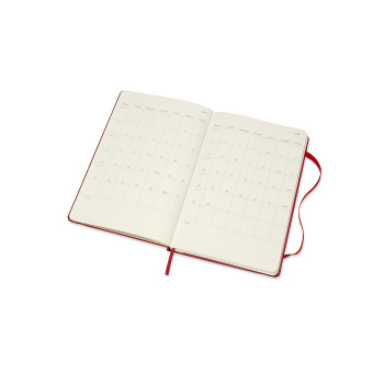 картинка Еженедельник Moleskine Classic (2019-2020), Large (13x21 см), красный от магазина Молескинов