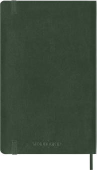 картинка Еженедельник 18 месяцев Moleskine Classic Soft (мягкая обложка),( 2026-2027), Large (13x21 см),  зеленый от магазина Молескинов