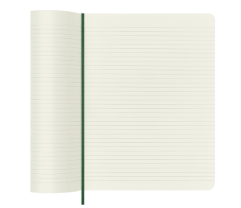 картинка Записная книжка  Moleskine Classic Soft(мягкая обложка), в линейку, XLarge (19х25см), зеленая от магазина Молескинов