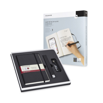 картинка Набор Moleskine Smart Writing Set (ручка Pen Ellipse и блокнот) от магазина Молескинов