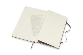 картинка Записная книжка Moleskine Classic (в линейку), Large (13х21см), коричневая от магазина Молескинов
