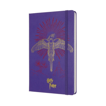 картинка Записная книжка Moleskine Harry Potter Оrder of the Phoenix (в линейку), Large (13x21см), фиолетовая от магазина Молескинов