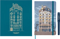 Набор Moleskine Limited Edition Casa Batllo (записная книжка, в линейку, Large (13x21), голубая и шариковая ручка Kaweco, синяя)