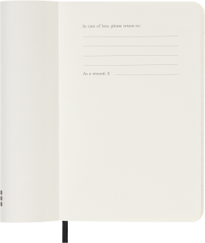 картинка Еженедельник 18 месяцев Moleskine Classic Soft  ( 2026-2027), Pocket (9x14 см),черный от магазина Молескинов