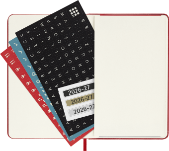 картинка Еженедельник 18 месяцев Moleskine Classic (2026-2027), Pocket (9x14 см),  красный от магазина Молескинов