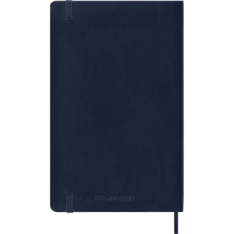 картинка Еженедельник 18 месяцев Moleskine Classic Soft (мягкая обложка),( 2026-2027),  Large (13x21 см), синий, от магазина Молескинов
