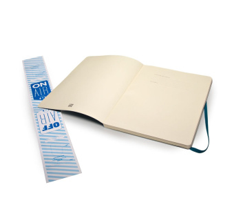 картинка Записная книжка Moleskine Classic Soft (в точку), Хlarge (19х25 см), бирюзовый от магазина Молескинов