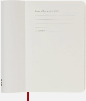 картинка Ежедневник Moleskine Classic Soft (мягкая обложка), 2026, Pocket (9x14 см), красный от магазина Молескинов