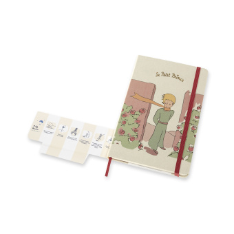 картинка Ежедневник Moleskine Le Petit Prince (2020-2021), Large (13x21), бежево-розовый от магазина Молескинов