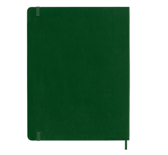 картинка Записная книжка  Moleskine Classic Soft(мягкая обложка), в линейку, XLarge (19х25см), зеленая от магазина Молескинов