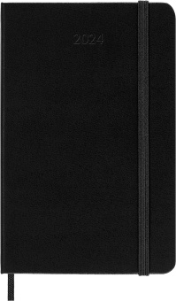 картинка Еженедельник Moleskine Classic 2024, Pocket (9x14 см), черный от магазина Молескинов