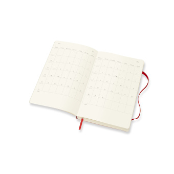 картинка Ежедневник Moleskine Classic Soft (2021), мягкая обложка, Large (13x21 см), красный от магазина Молескинов
