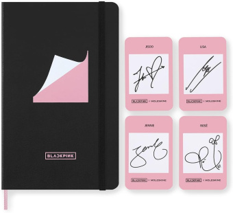 картинка Записная книжка Moleskine Limited Edition BlackPink, в линейку, Large (13х21 см), черный от магазина Молескинов