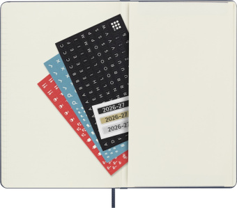 картинка Еженедельник 18 месяцев Moleskine Classic ( 2026-2027),  Large (13x21 см),  синий от магазина Молескинов
