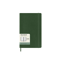 Еженедельник Moleskine Classic Soft (мягкая обложка), 2025, Large (13x21 см), зеленый