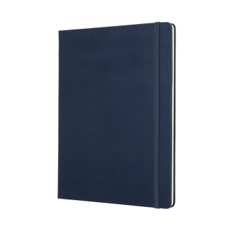 картинка Записная книжка Moleskine Classic (в точку), XLarge (19х25см), синяя от магазина Молескинов