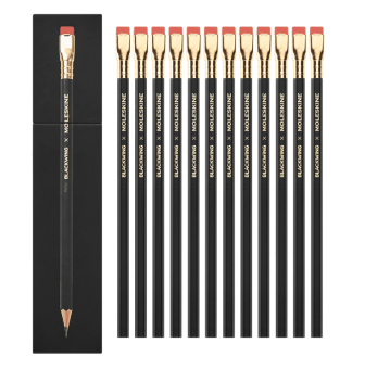 картинка Набор карандашей Moleskine x Blackwing (12 штук, HB), черный от магазина Молескинов