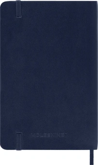 картинка Записная книжка Moleskine Classic (нелинованная), Pocket (9х14см), мягкая обложка, синяя от магазина Молескинов