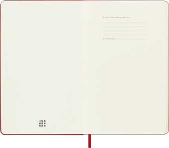 картинка Еженедельник 18 месяцев Moleskine Classic 2025 - 2026, Large (13x21 см), твердая обложка, красный от магазина Молескинов