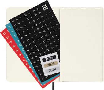 картинка Еженедельник Moleskine Classic Soft (мягкая обложка), 2024, Pocket (9x14 см), черный от магазина Молескинов