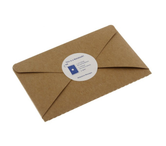 картинка Почтовый набор Moleskine Postal Notebook, Pocket (9х14см), коричневый от магазина Молескинов