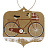 картинка Открытка Moleskine Ornament Card Snowy Bicycle, Large (11,5х17,5см), бежевая от магазина Молескинов