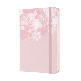 картинка Записная книжка Moleskine SAKURA (в линейку), Pocket (9x14см), розовая от магазина Молескинов