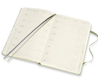 картинка Записная книжка Moleskine Passion Wellness Journal, Large (13x21см), зеленая от магазина Молескинов