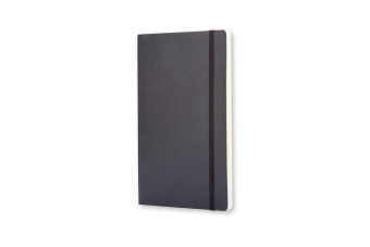 картинка Записная книжка Moleskine Classic Soft(мягкая обложка), нелинованная, Large (13х21см), черная от магазина Молескинов