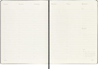 картинка Еженедельник Moleskine Professional 2026 (верт.), XLarge (19x25 см), черный от магазина Молескинов