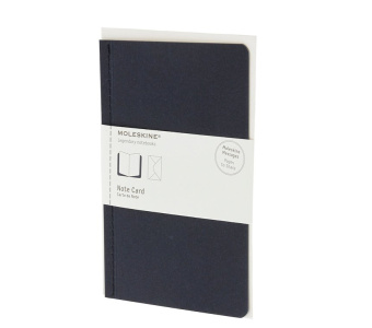 картинка Почтовый набор Moleskine Note Card (с конвертом), Pocket (9х14см), синий от магазина Молескинов