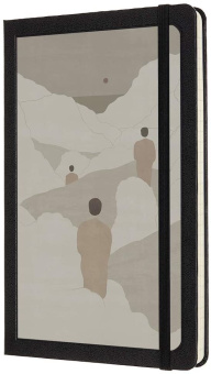 картинка Записная книжка Moleskine Studio Collection (в линейку), JON KOKO, Large (13х21см), черная от магазина Молескинов