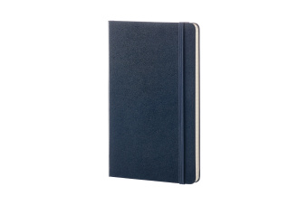 картинка Записная книжка Moleskine Classic (в линейку), Large (13х21см), синяя от магазина Молескинов