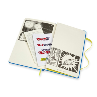 картинка Записная книжка Moleskine LIMITED EDITION MAZINGER Z (в линейку),( Large 13x21 см) синяя от магазина Молескинов