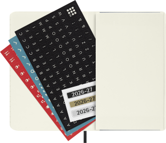 картинка Еженедельник 18 месяцев Moleskine Classic Soft  ( 2026-2027), Pocket (9x14 см),черный от магазина Молескинов