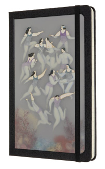 картинка Записная книжка Moleskine Studio Collection (в линейку), SONIA ALINS, Large (13х21см), черная от магазина Молескинов